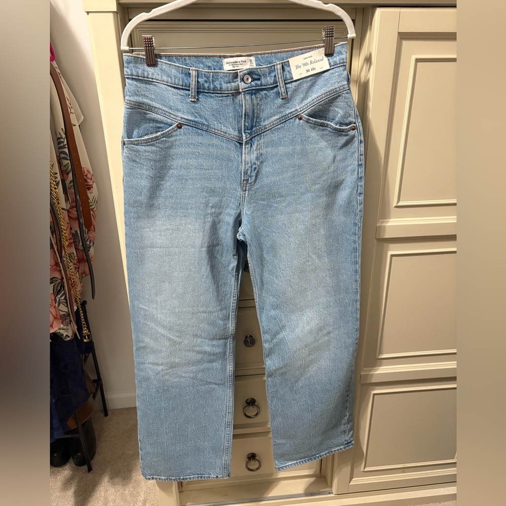 Abercrombie & Fitch Light Blue High Rise Jeans